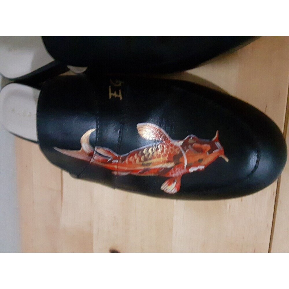 Alepel Hand Painted Koi Fish Mule multicolor size 6 - Picture 3 of 12